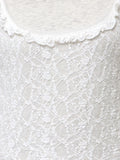 merry jenny｜Lace Layered Long Tee
