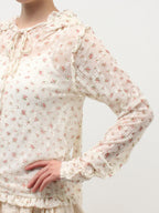merry jenny｜Rabbit Lace Hooded Tops