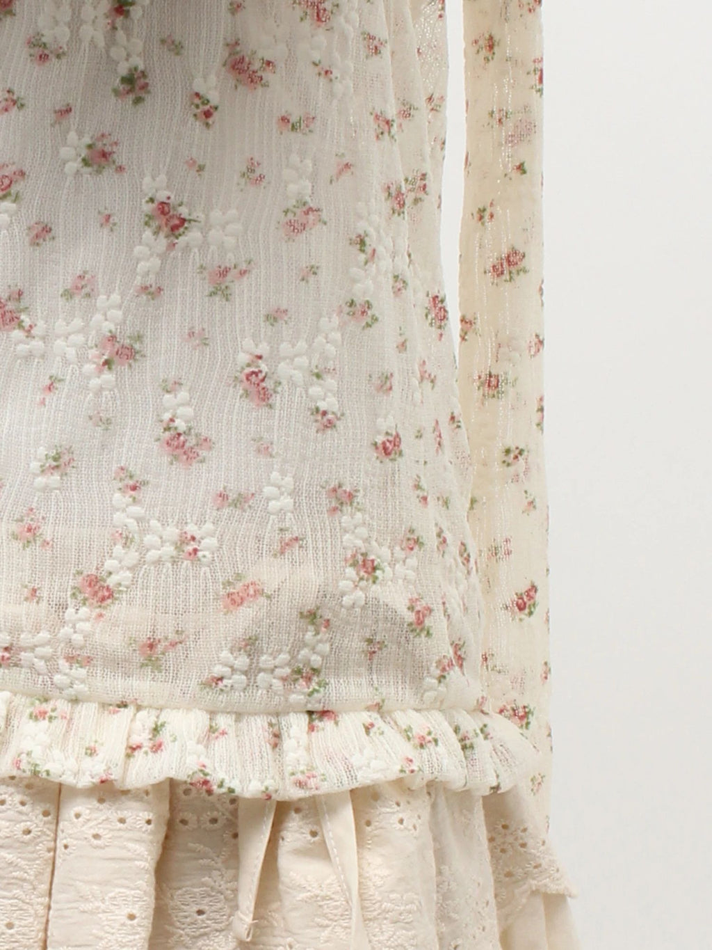 merry jenny｜Rabbit Lace Hooded Tops