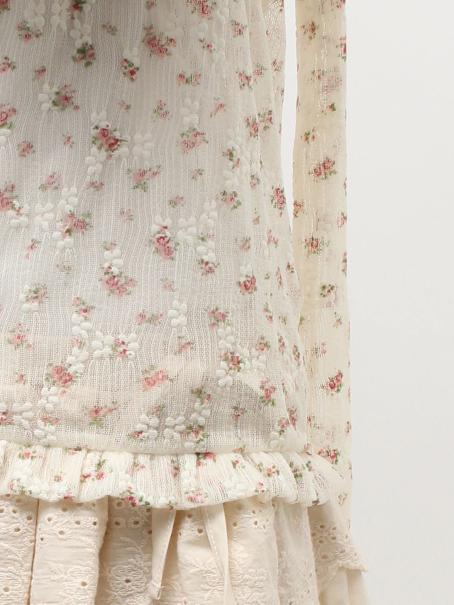 merry jenny｜Rabbit Lace Hooded Tops