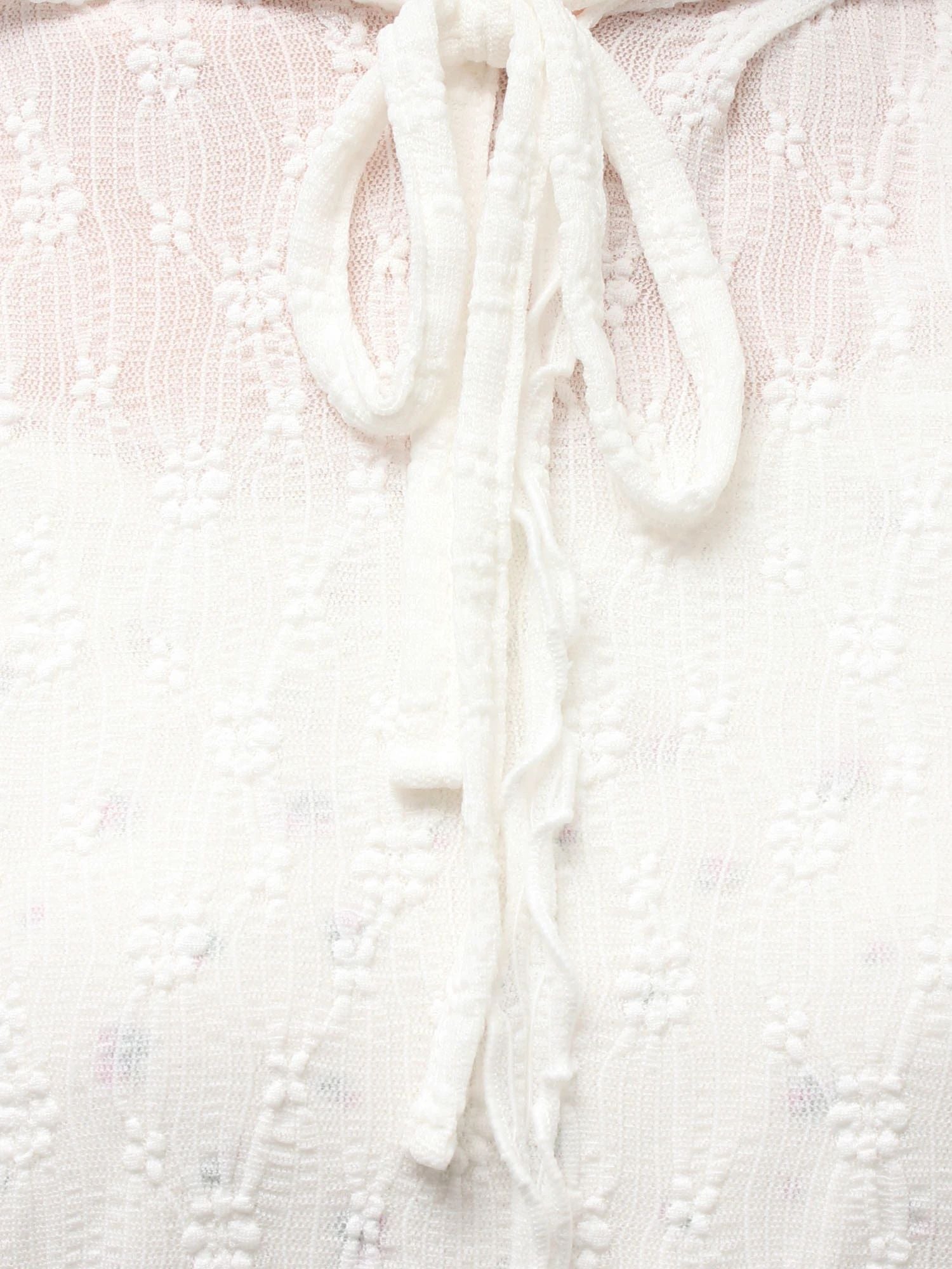merry jenny｜Rabbit Lace Hooded Tops