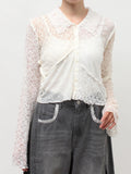 merry jenny｜Fog Color Blocking Cardigan