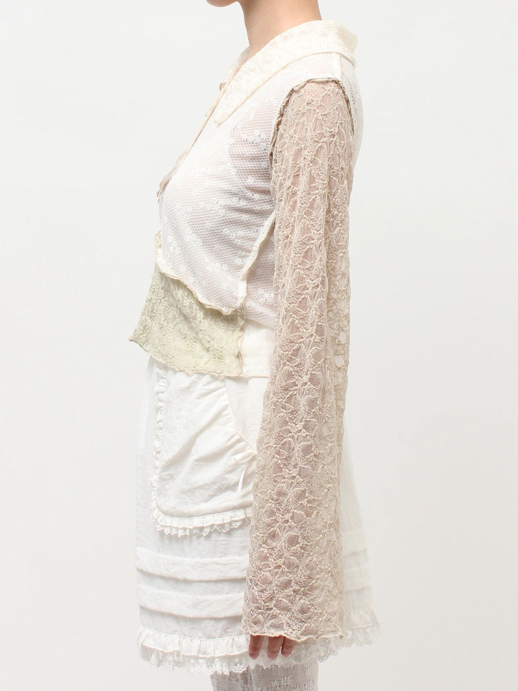 merry jenny｜Fog Color Blocking Cardigan