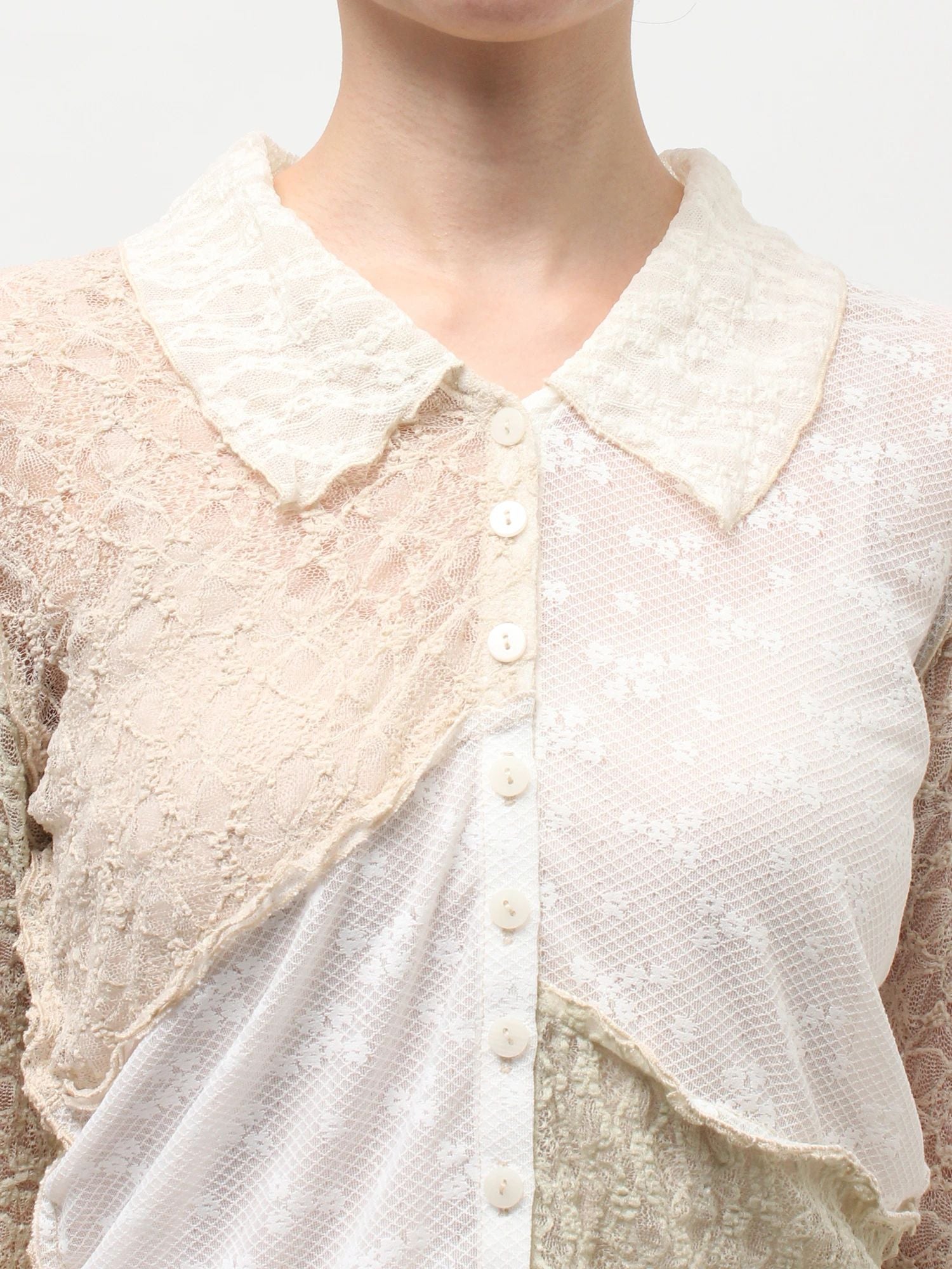merry jenny｜Fog Color Blocking Cardigan