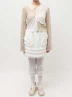 merry jenny｜Fog Color Blocking Cardigan