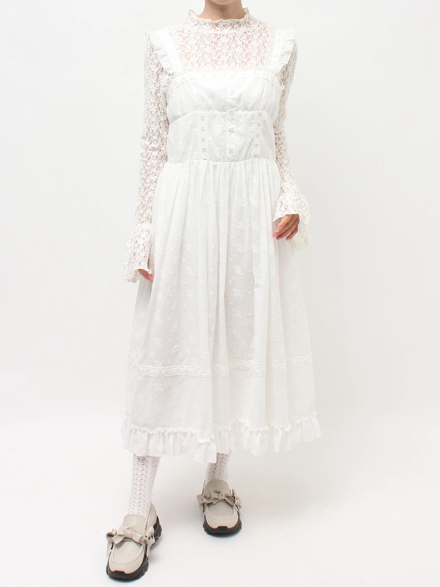 merry jenny｜Flower Lace Flare One-Piece – FILL.