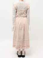 merry jenny｜Flower Lace Flare One-Piece