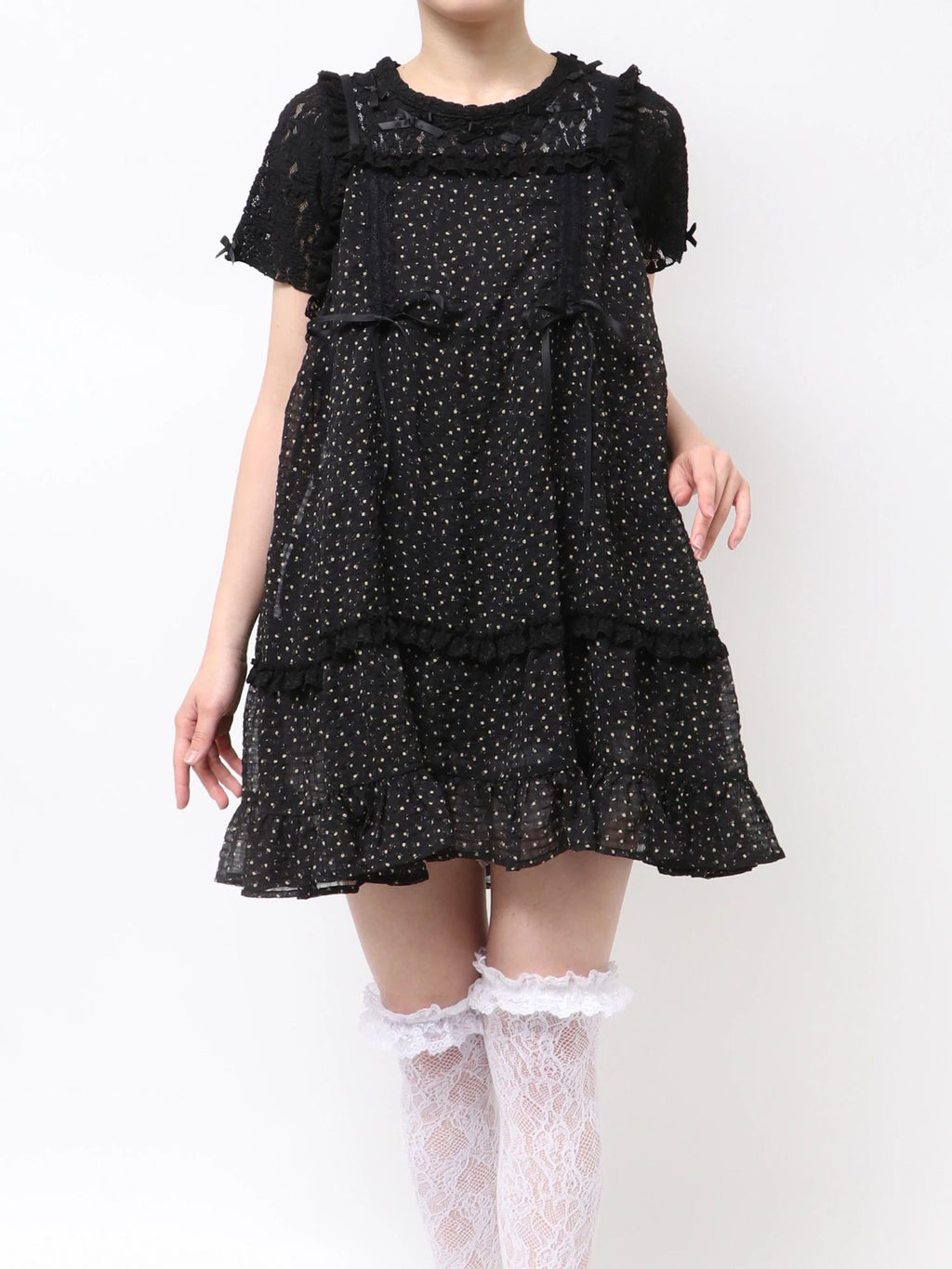 merry jenny｜Sheer Layered Baby Doll