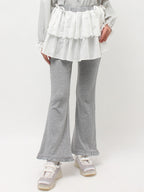 merry jenny｜Lace Skirt Flare Pants