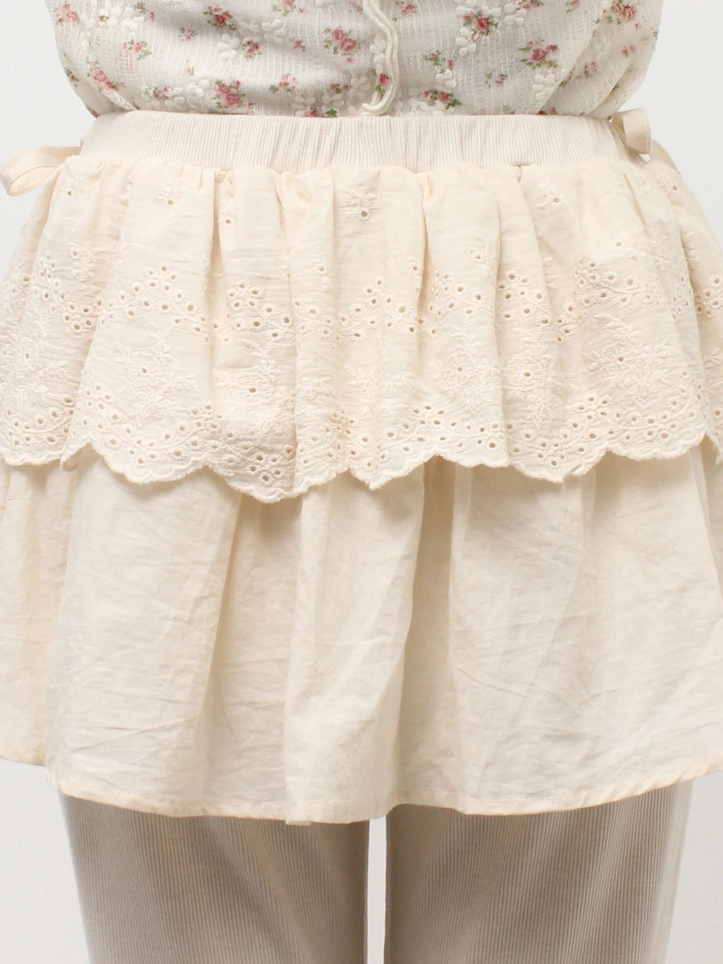 merry jenny｜Lace Skirt Flare Pants