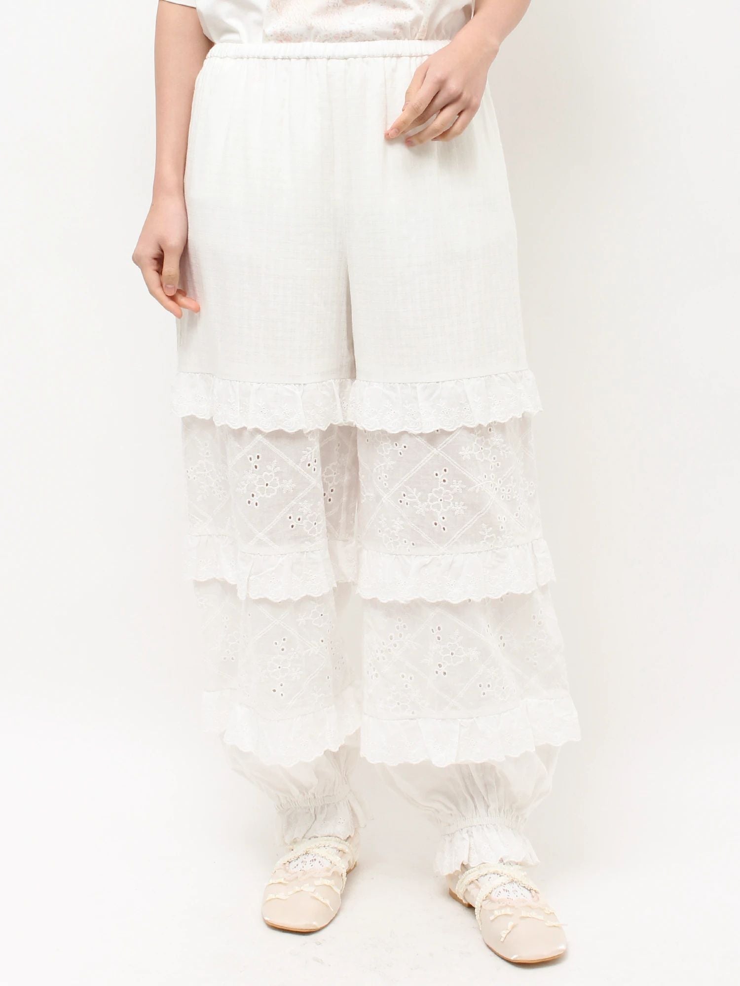 merry jenny｜Lace Aladdin Pants