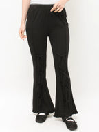 merry jenny｜Front Ribbon Ribbed Pants