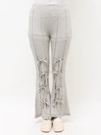merry jenny｜Front Ribbon Ribbed Pants