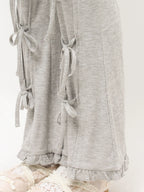 merry jenny｜Front Ribbon Ribbed Pants