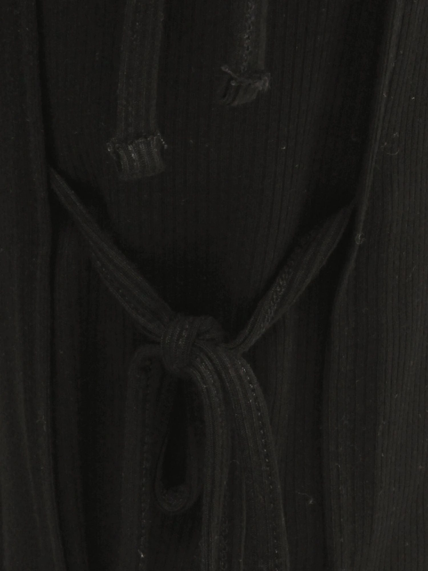 merry jenny｜Front Ribbon Ribbed Pants