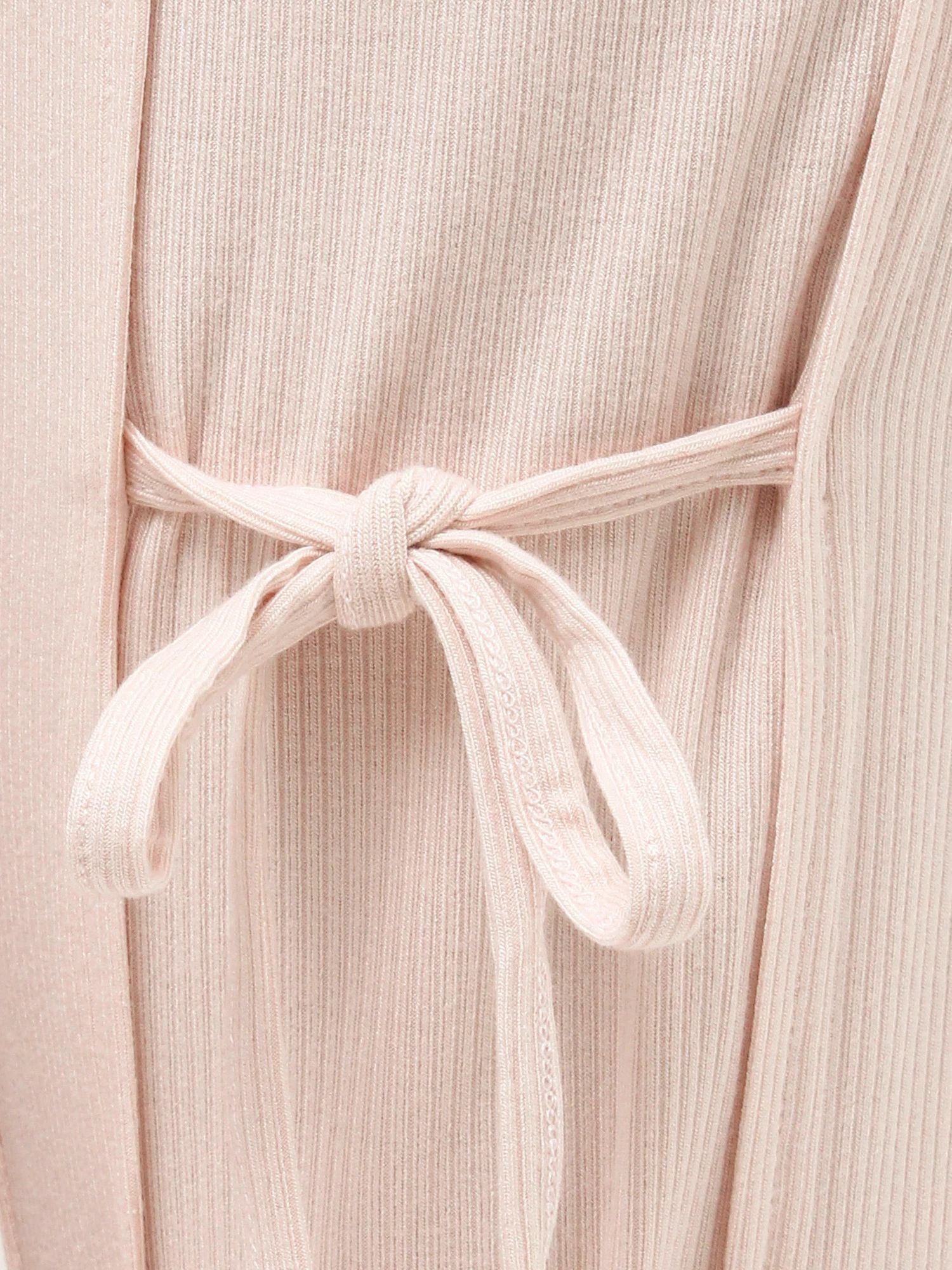 merry jenny｜Front Ribbon Ribbed Pants