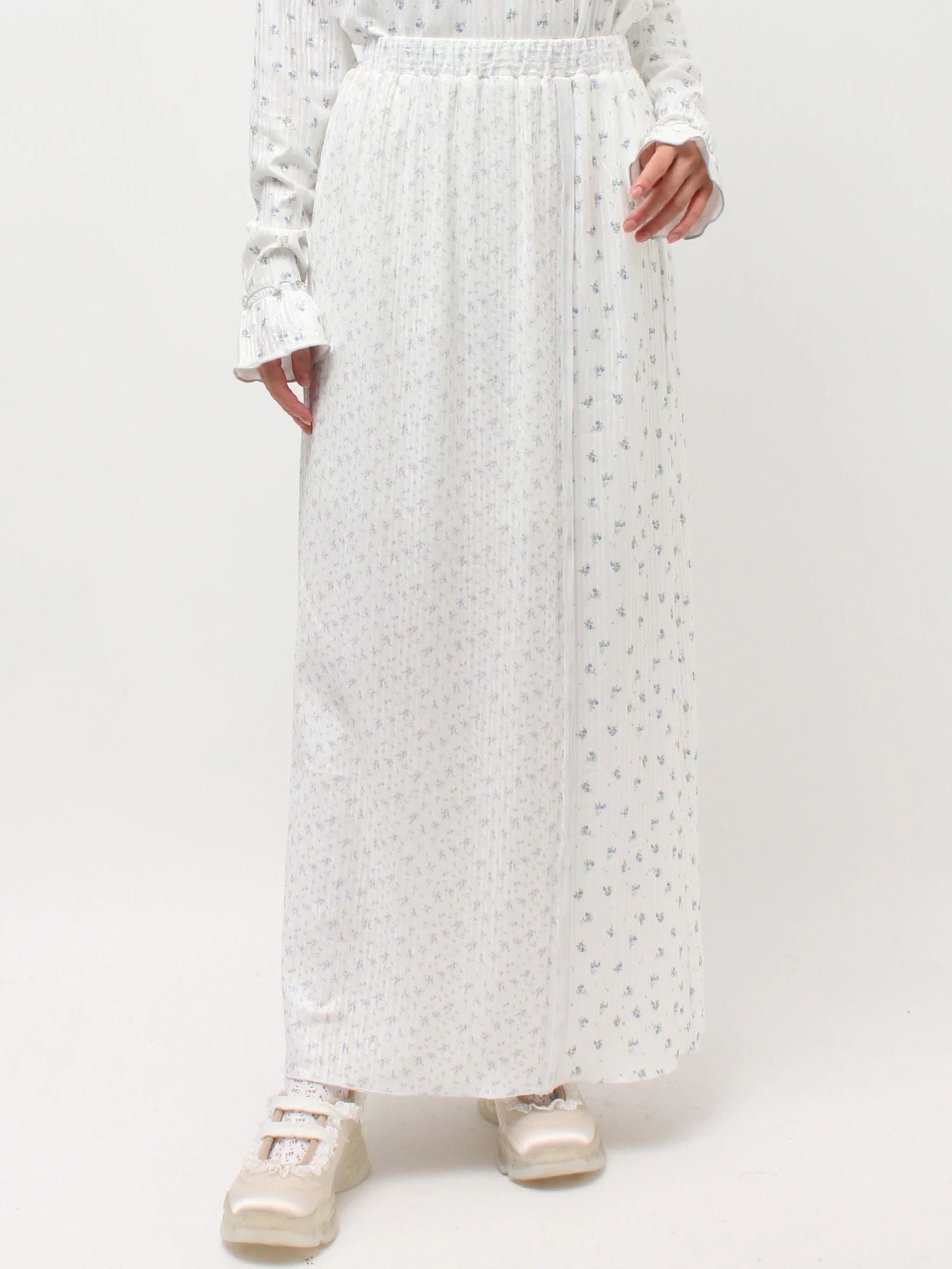 merry jenny｜Mix Flower Mellow Skirt