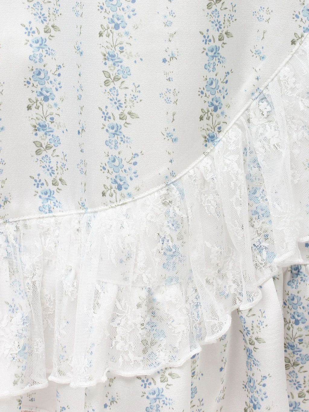 merry jenny｜Flower Satin Skirt