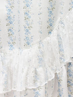 merry jenny｜Flower Satin Skirt