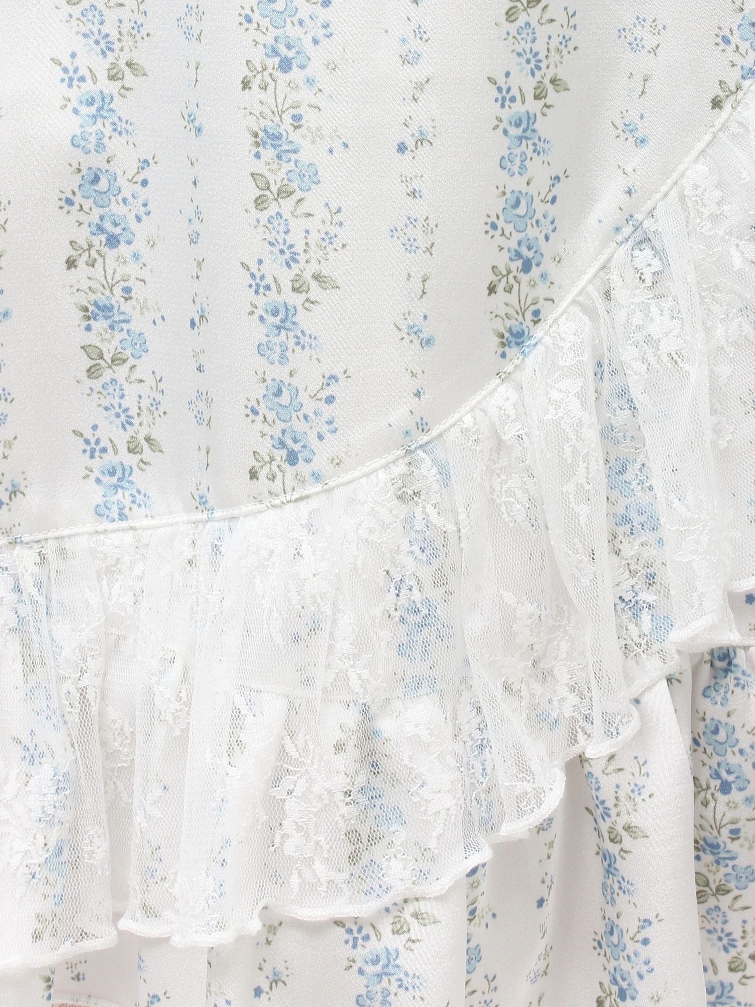 merry jenny｜Flower Satin Skirt