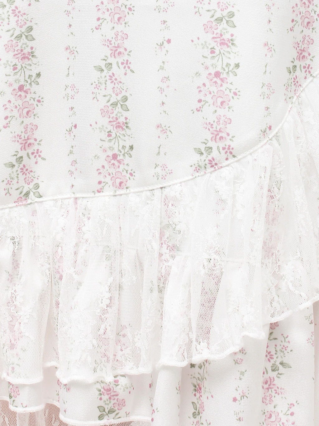 merry jenny｜Flower Satin Skirt