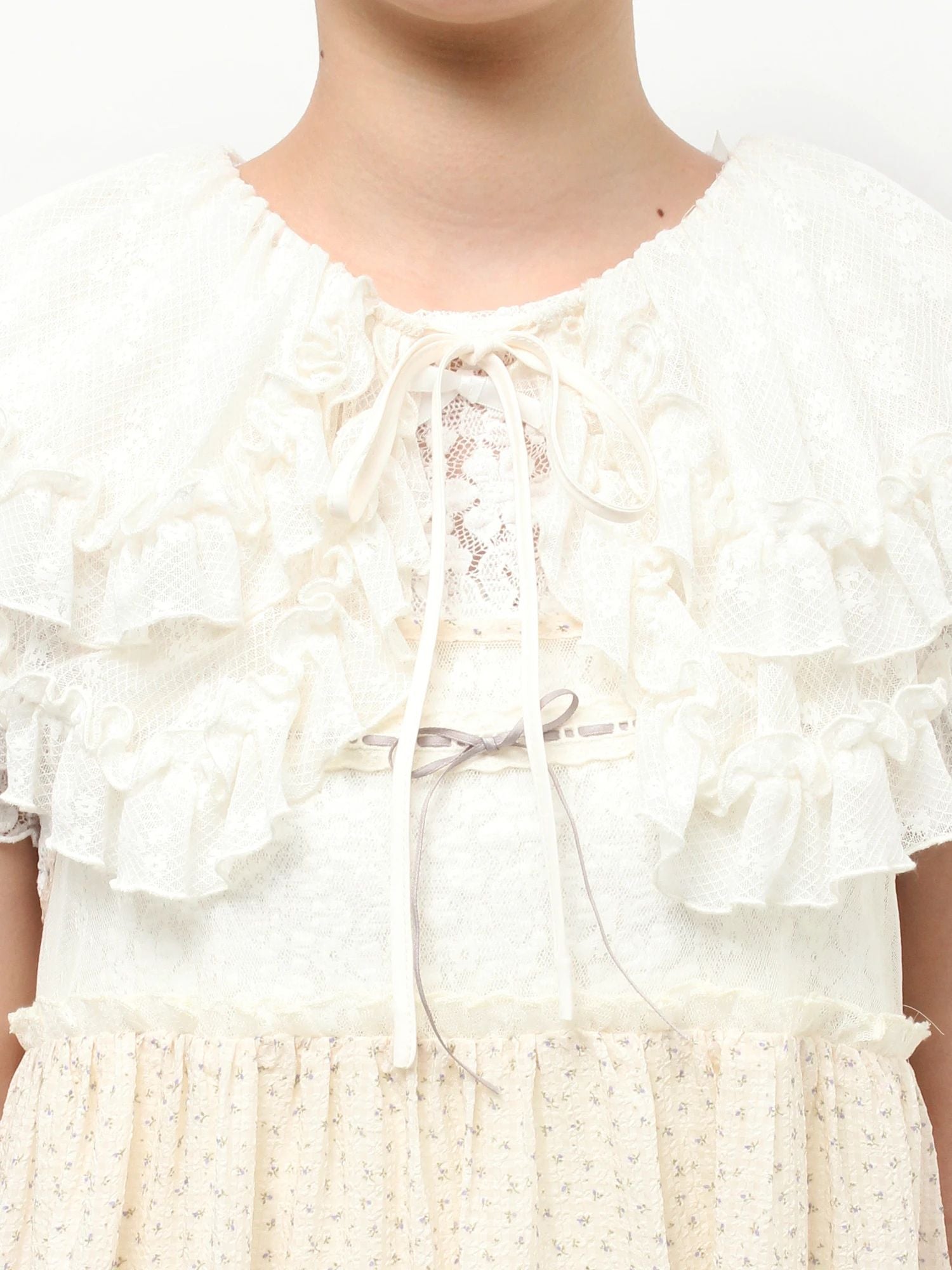 merry jenny｜Flower Frill 2-Way Detachable Collar