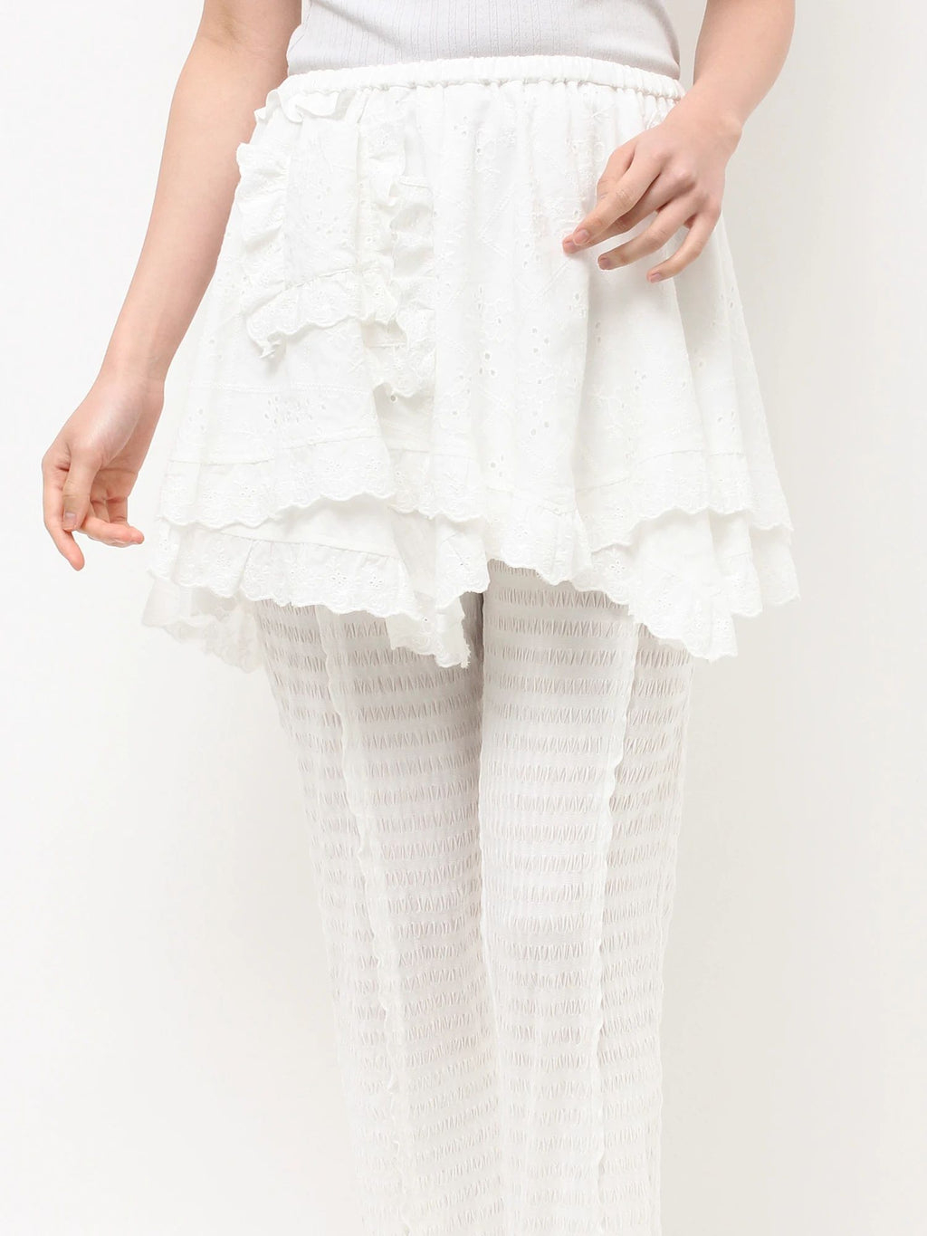 merry jenny｜Lace-Tiered Apron