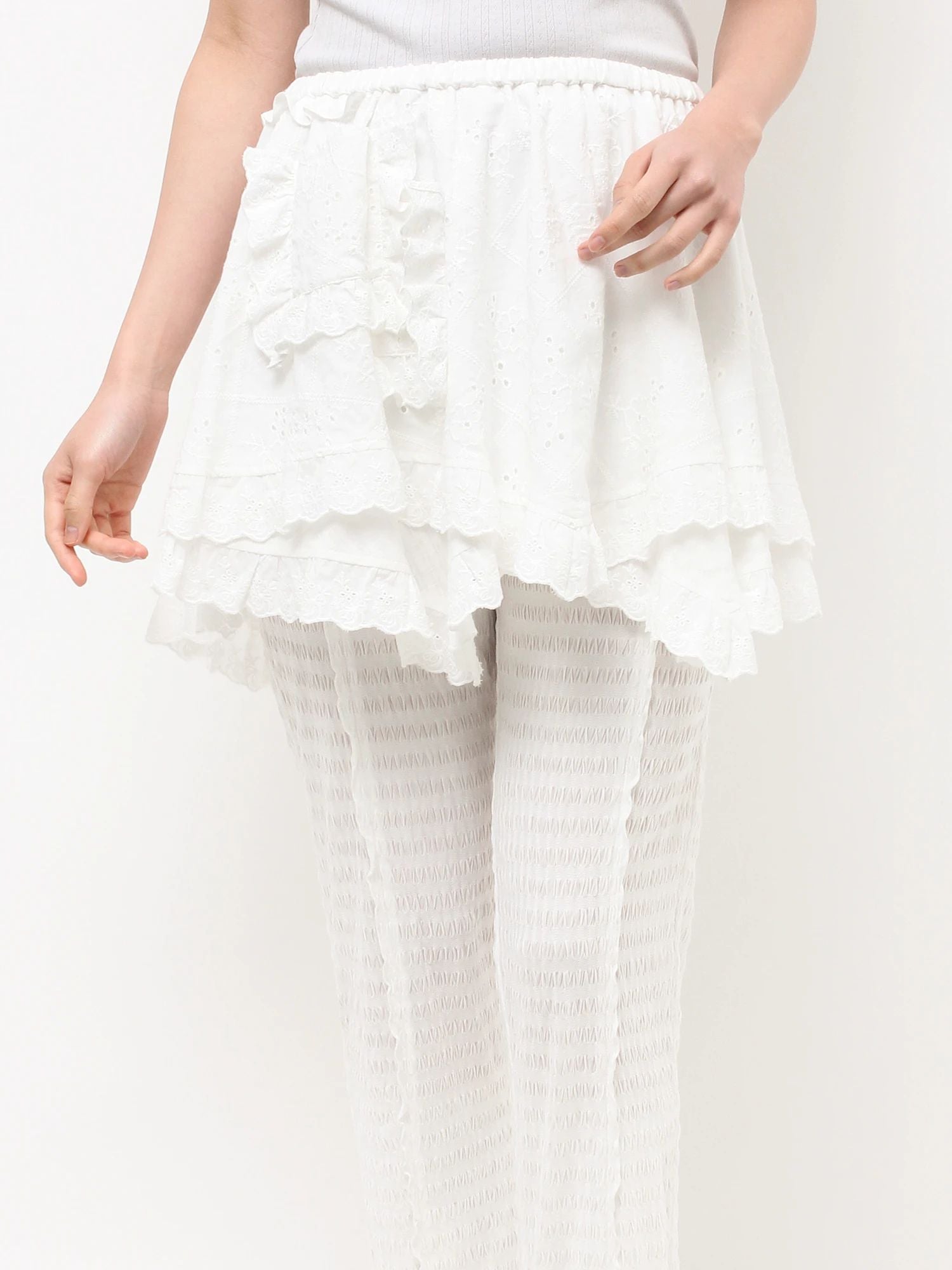 merry jenny｜Lace-Tiered Apron