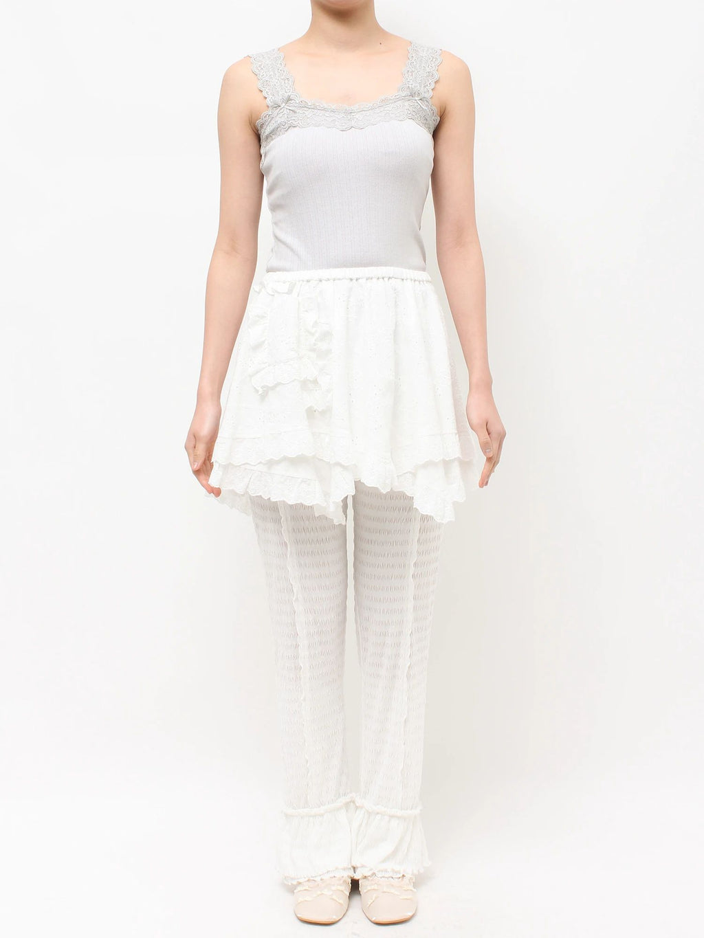 merry jenny｜Lace-Tiered Apron