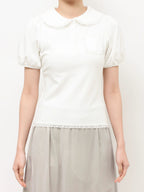 merry jenny｜Frilly Summer Polo Top