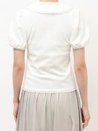 merry jenny｜Frilly Summer Polo Top