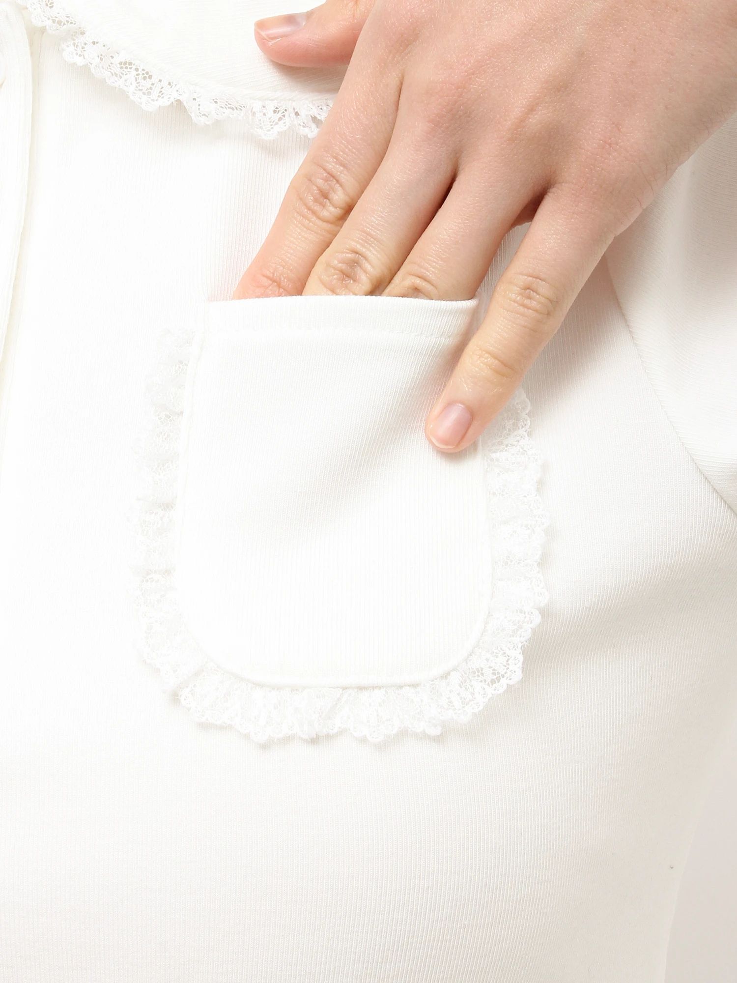 merry jenny｜Frilly Summer Polo Top