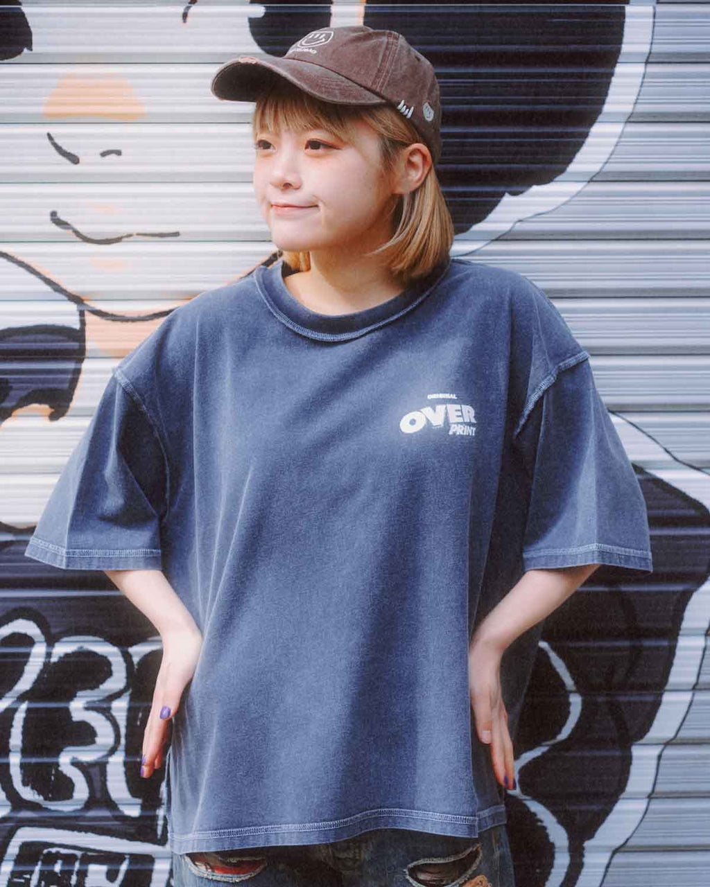 Over Print POP ART pigment Tee Ver14 GLOW IN THE DARK