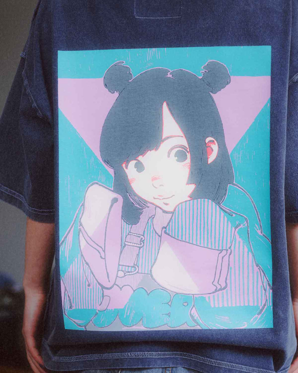 Over Print POP ART pigment Tee Ver15 GLOW IN THE DARK