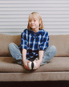 Over Print NEW MOON check shirts