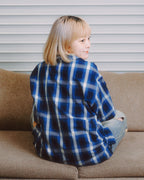 Over Print NEW MOON check shirts
