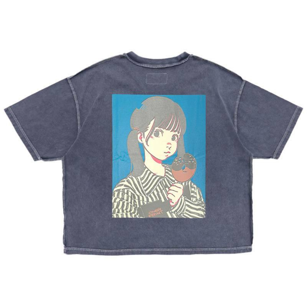 Over Print - POP ART pigment Tee Ver:17 GLOW IN THE DARK