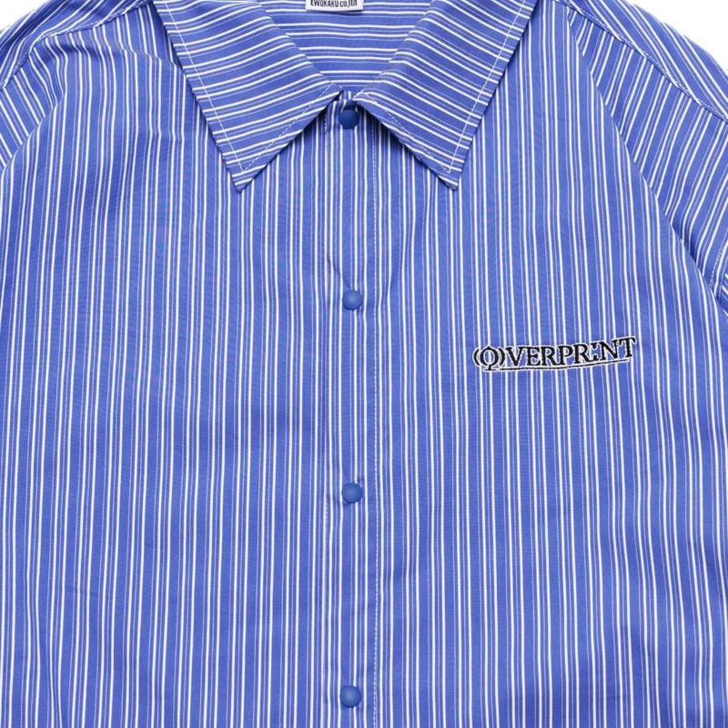 Over Print - STRIPE ARM ZIP SHIRTS