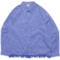 Over Print - STRIPE ARM ZIP SHIRTS