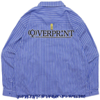 Over Print - STRIPE ARM ZIP SHIRTS