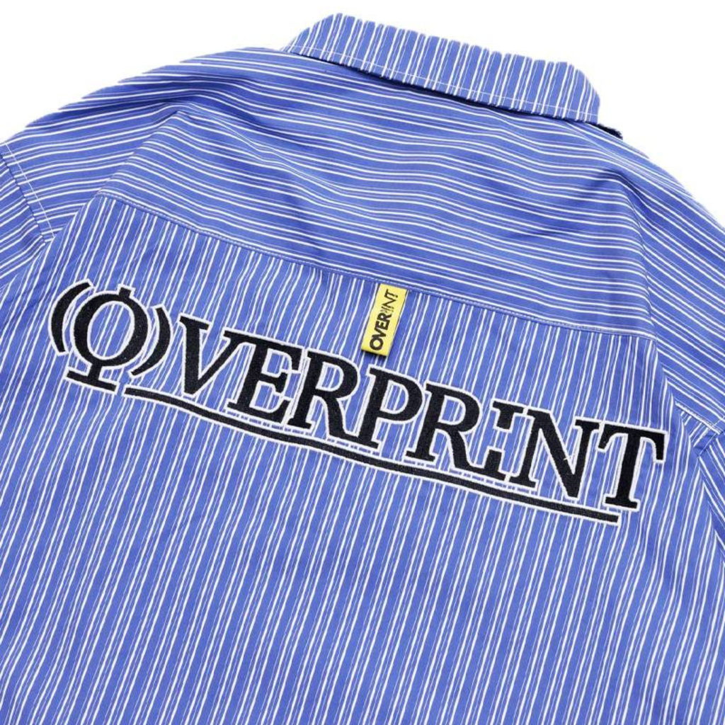 Over Print - STRIPE ARM ZIP SHIRTS