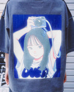 Over Print POP ART pigment Tee Ver14 GLOW IN THE DARK