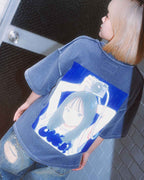 Over Print POP ART pigment Tee Ver14 GLOW IN THE DARK