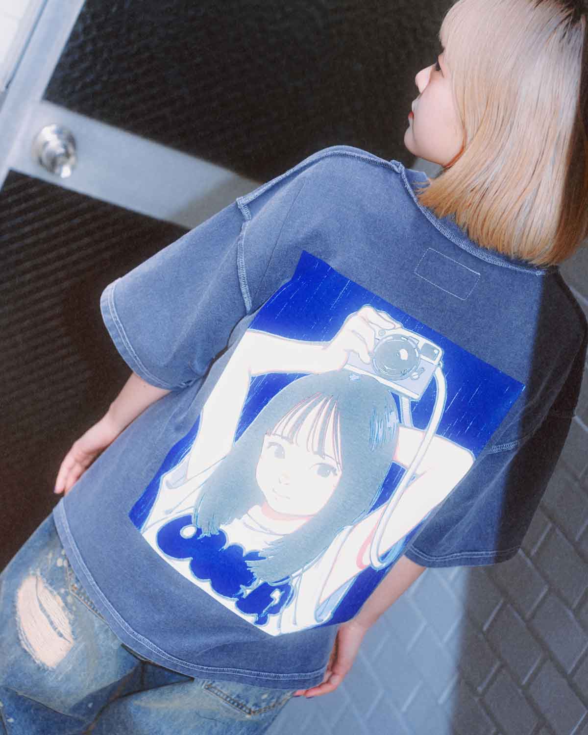 Over Print POP ART pigment Tee Ver14 GLOW IN THE DARK