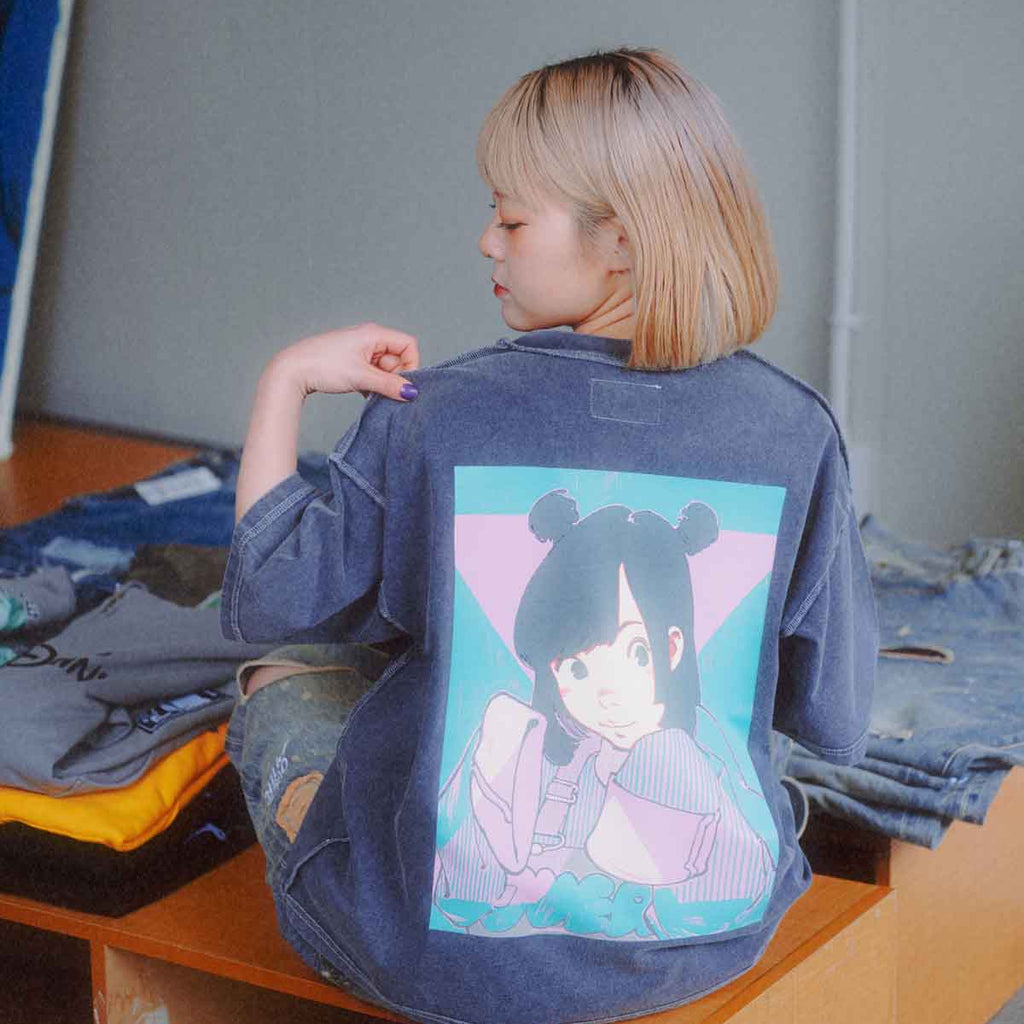 Over Print POP ART pigment Tee Ver15 GLOW IN THE DARK