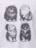 merry jenny｜Pindot Cat Tee