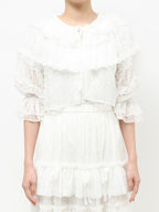 merry jenny｜Floral Sheer Bolero