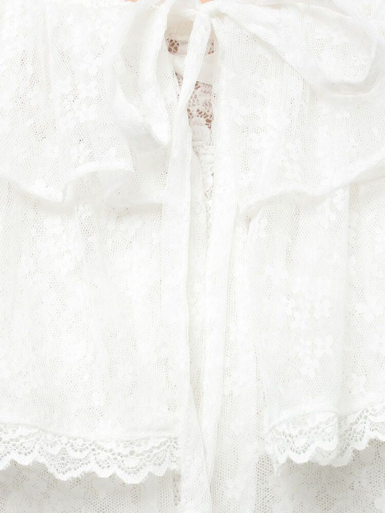 merry jenny｜Floral Sheer Bolero