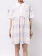 merry jenny｜Flower Lager Mini Dress
