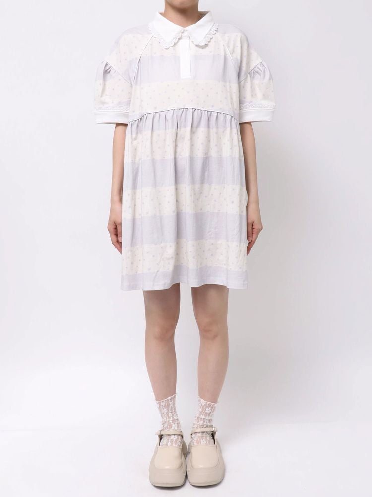 merry jenny｜Flower Lager Mini Dress
